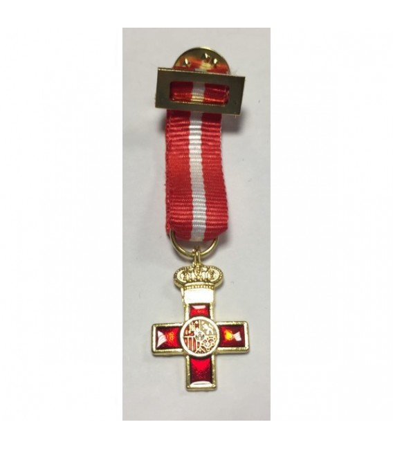 MEDALLA MINI MERITO MILITAR DISTINTIVO ROJO