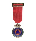 MEDALLA AL MERITO DE LA PROTECCION CIVIL DISTINTIVO ROJO ORO