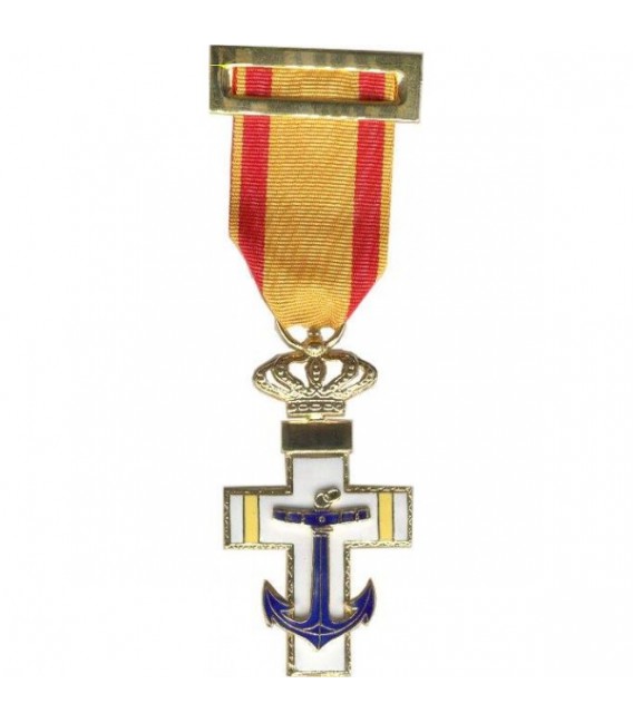 MEDALLA CRUZ DEL MERITO NAVAL DISTINTIVO AMARILLO