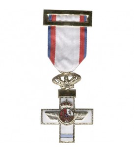 MEDALLA CRUZ DEL MERITO AERONAUTICO DISTINTIVO AZUL