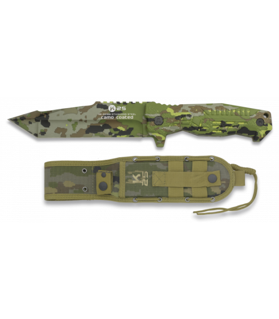 CUCHILLO K25 VERDE PIXELADO CAMO BOSCOSO